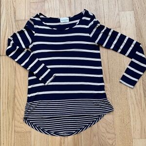 Olive + Oak striped long sleeve top women’s size XS